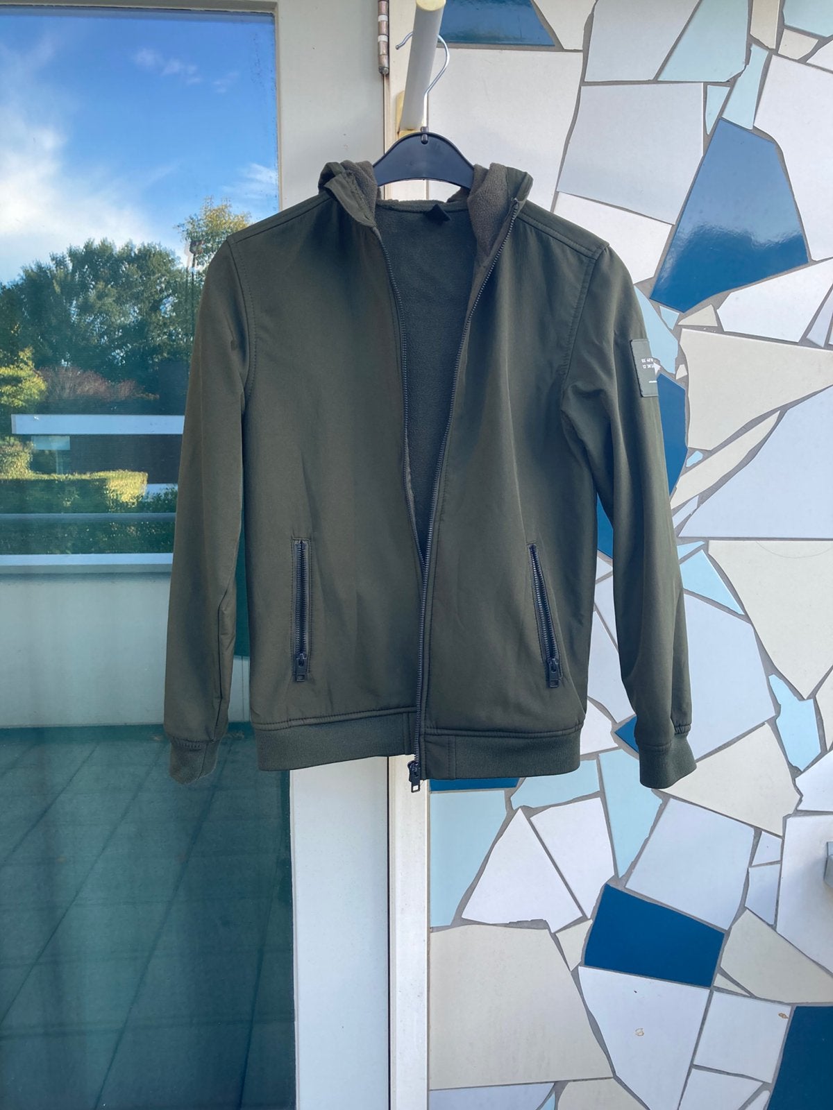 Stoere groene tussen jas, Ophalen, Zo goed als nieuw, Jongen, Jas