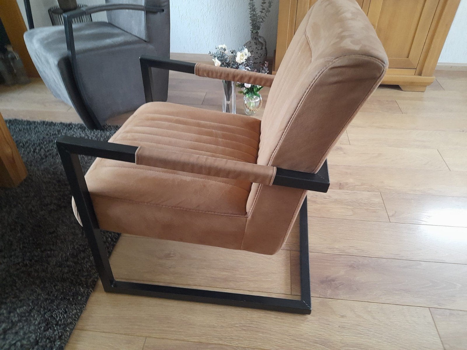 Degelijke en comfortabele stoel, Ophalen, Gebruikt, Bruin, Stof