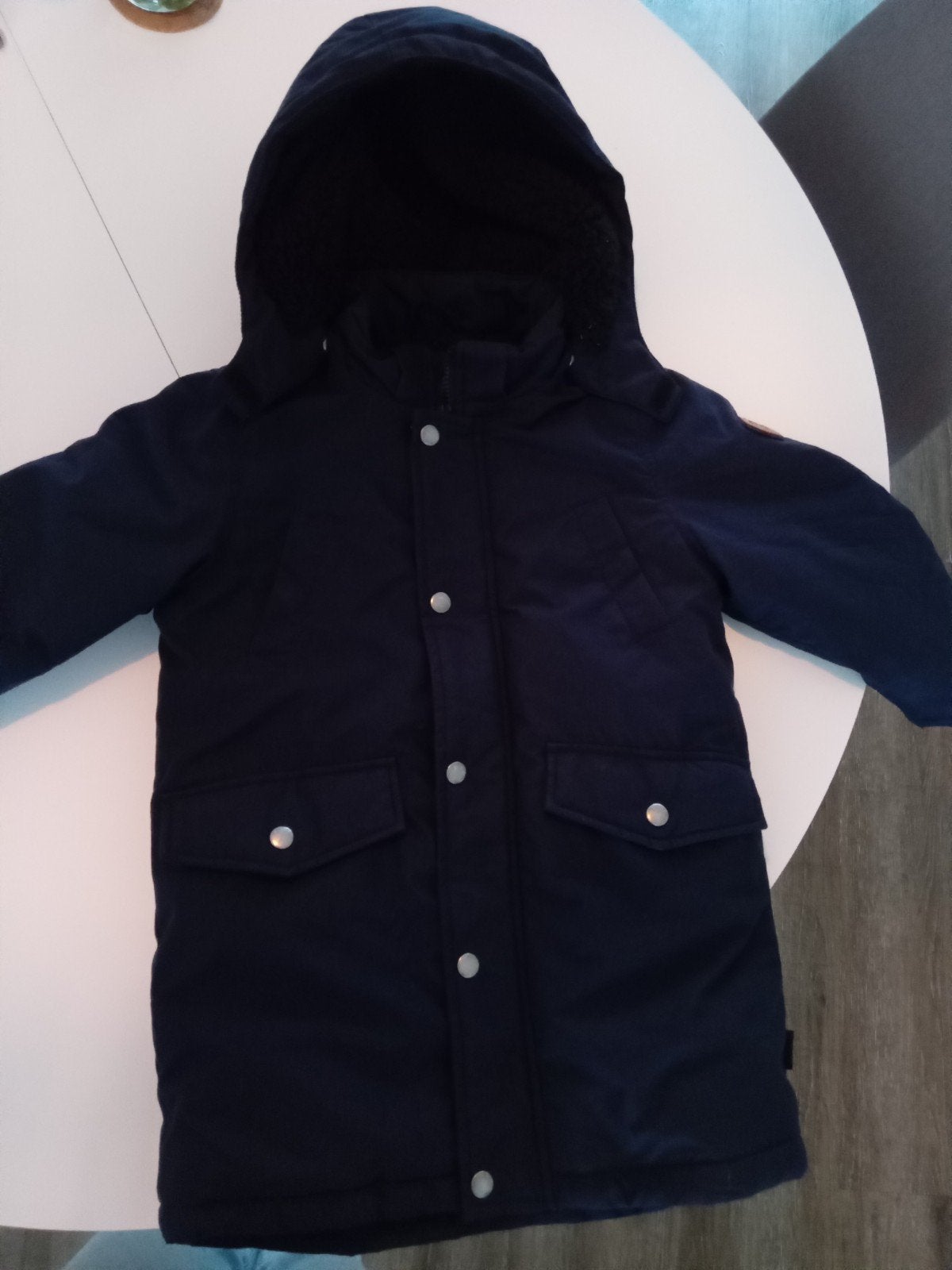 Only Kids Winterjas Jongen, Maat 122, Donkerblauw, Ophalen of Verzenden, Zo goed als nieuw, Jongen, Jas