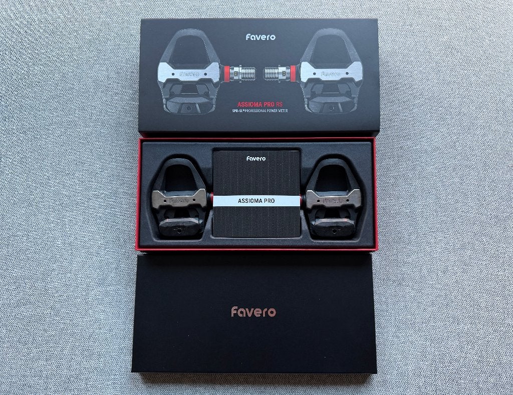 Favero Assioma pro RS-2 pedalen, Crankstel of Pedalen, Ophalen of Verzenden, Zo goed als nieuw, Favero Assioma