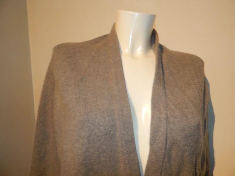 Repeat silver edition cashmere vest open vallend mt 40, Kleding | Dames, Verzenden, Grijs, Gedragen, Maat 38/40 (M)