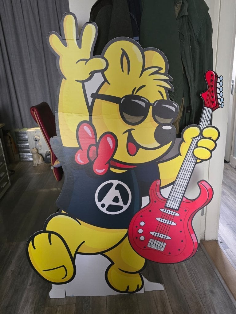 Linkin Park Haribo Display - Collectors item, Ophalen, Gebruikt, Poster, Artwork of Schilderij