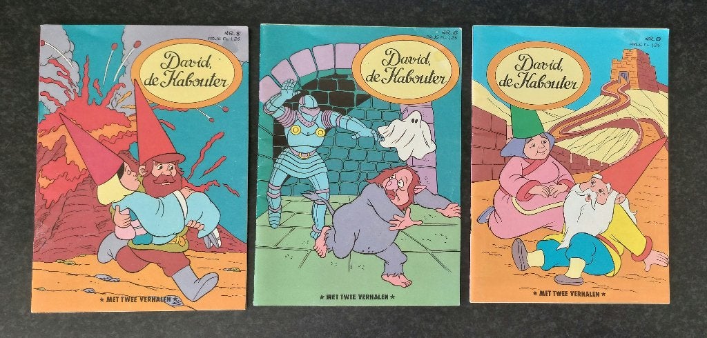 David, de kabouter strip (nummer 5, 6 en 8), Boeken, Stripboeken, Ophalen of Verzenden, Zo goed als nieuw, Meerdere stripboeken