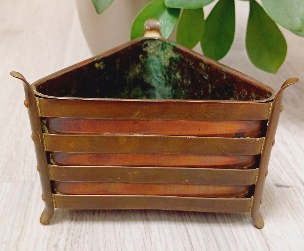 decoratieve koperen plantenbak, Antiek en Kunst, Antiek | Koper en Brons, Verzenden