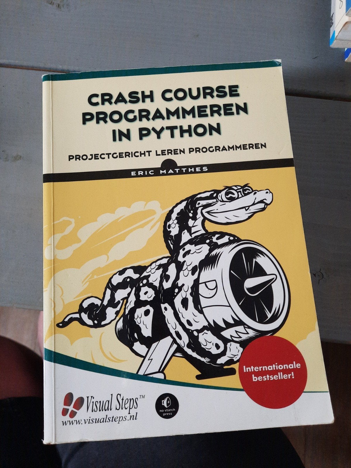 Crash Course Programmeren in Python - Eric Matthes, Boeken, Ophalen of Verzenden, Zo goed als nieuw, Programmeertaal of Theorie