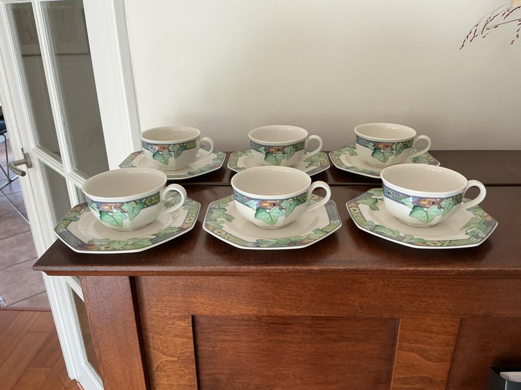 Villeroy & Boch 'Pasadena’ theekopjes met schotels (6 stuks), Ophalen