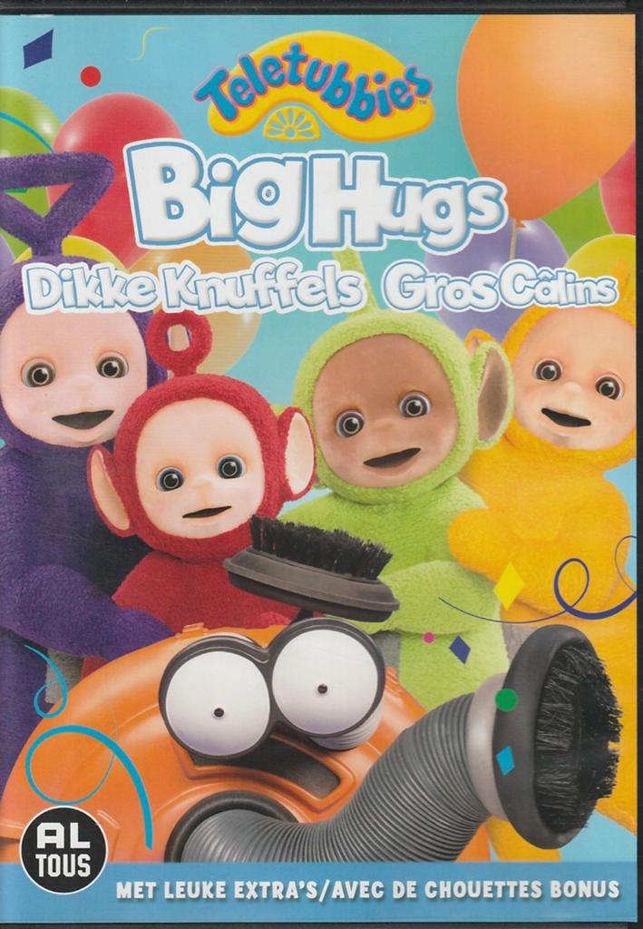 Teletubbies Big Hugs Dikke Knuffels NL DVD, Alle leeftijden, Ophalen of Verzenden, Zo goed als nieuw