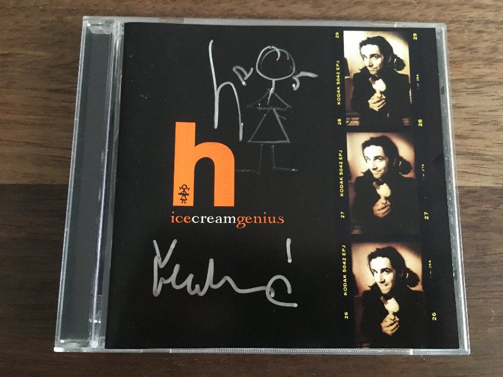 Cd H Steve Hogarth Ice Cream Genius GESIGNEERD ( Marillion ), Cd's en Dvd's, Cd's | Rock, Ophalen of Verzenden, Gesigneerd, Album
