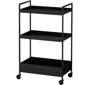 IKEA NISSAFORS roltafel 50.5x30x83 cm - Zwart, Ophalen, Zo goed als nieuw