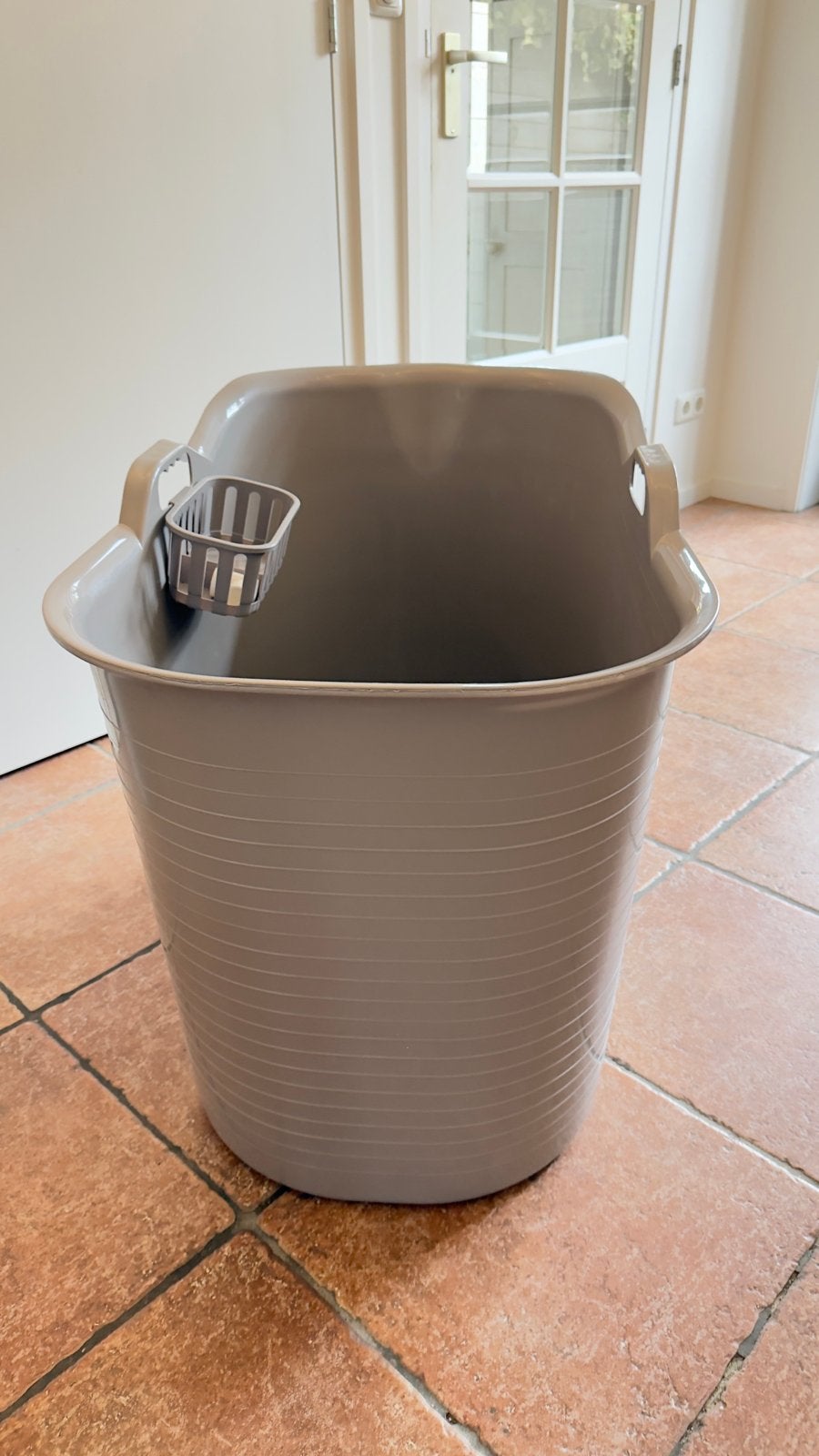Bath Bucket 185L grijs mobiele badkuip/zitbad - 1x gebruikt, Ophalen, Zo goed als nieuw