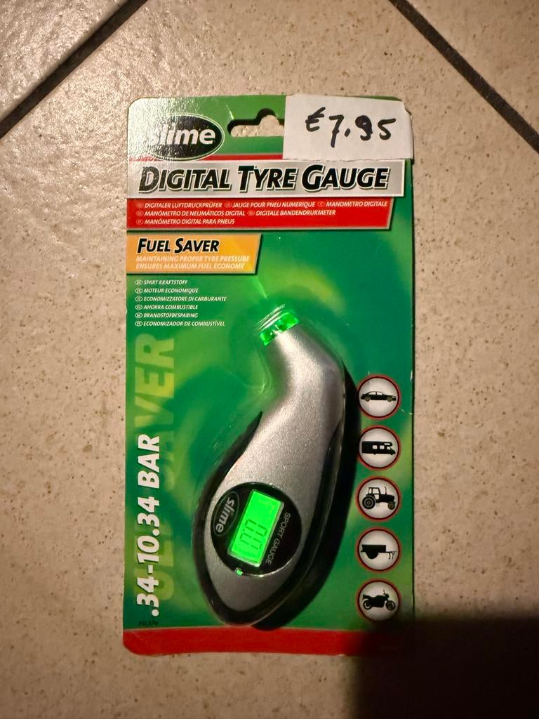 Digitale Bandenspanningsmeter - Slime Fuel Saver, Auto diversen, Autogereedschap, Ophalen of Verzenden, Nieuw