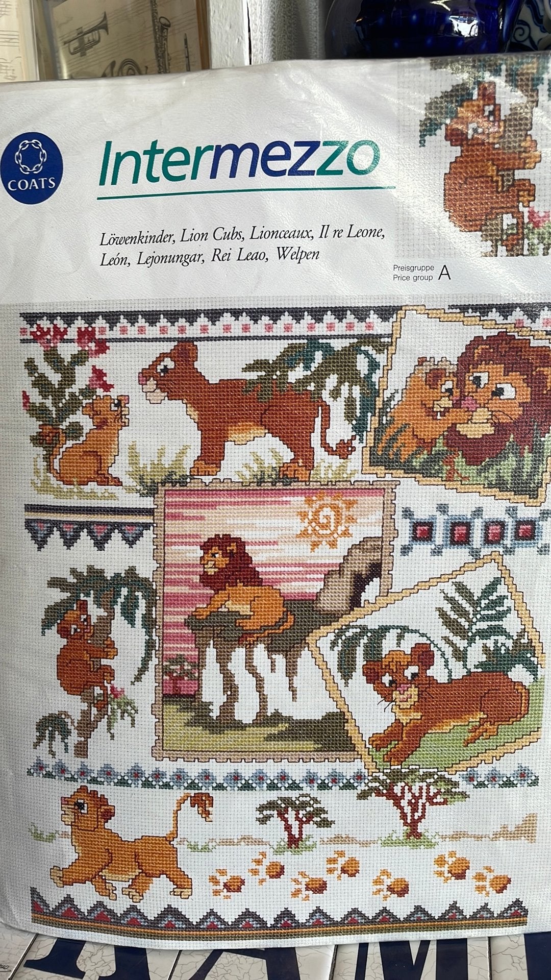 Borduurpakket LION KING LEEUWEN nu 14,95, Ophalen of Verzenden, Nieuw, Borduurpakket