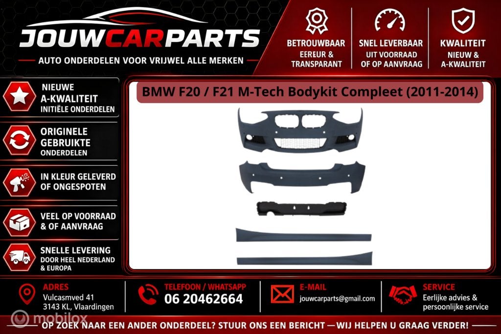 Bodykit BMW 1-serie F20  F21 ('11->)  m tech / m paket, Nieuw, Ophalen of Verzenden, BMW, BMW