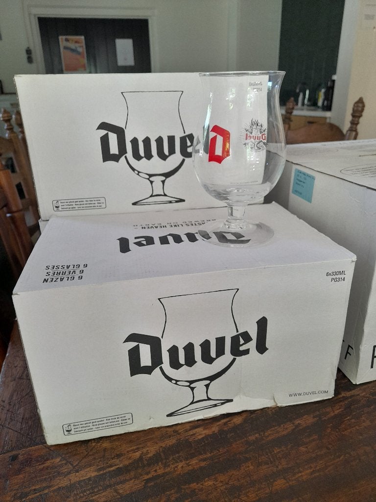 Bierglazen merk Duvel, Verzamelen, Biermerken, Ophalen, Nieuw, Glas of Glazen, Duvel