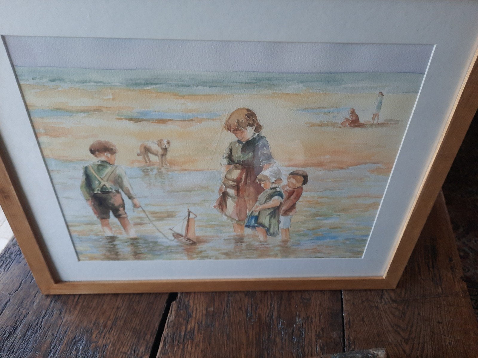 Mooi aquarel, Ophalen of Verzenden, Minder dan 50 cm, Schilderij