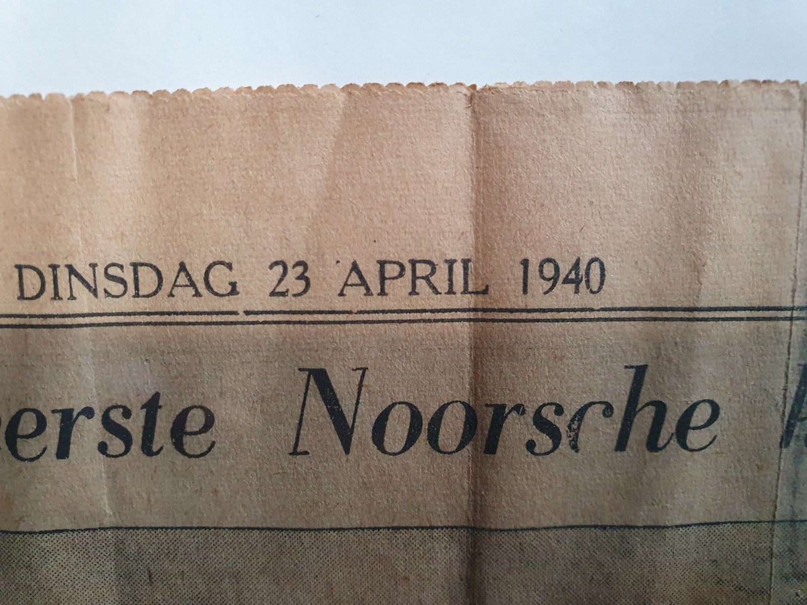 De Courant - Laatste Nieuws - 23 april 1940, Boeken, Ophalen, Gelezen, Krant