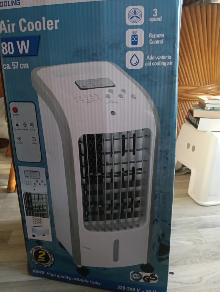 Aircooler Kinzo, Witgoed en Apparatuur, Ophalen, Minder dan 60 m³, 3 snelheden of meer, Zo goed als nieuw