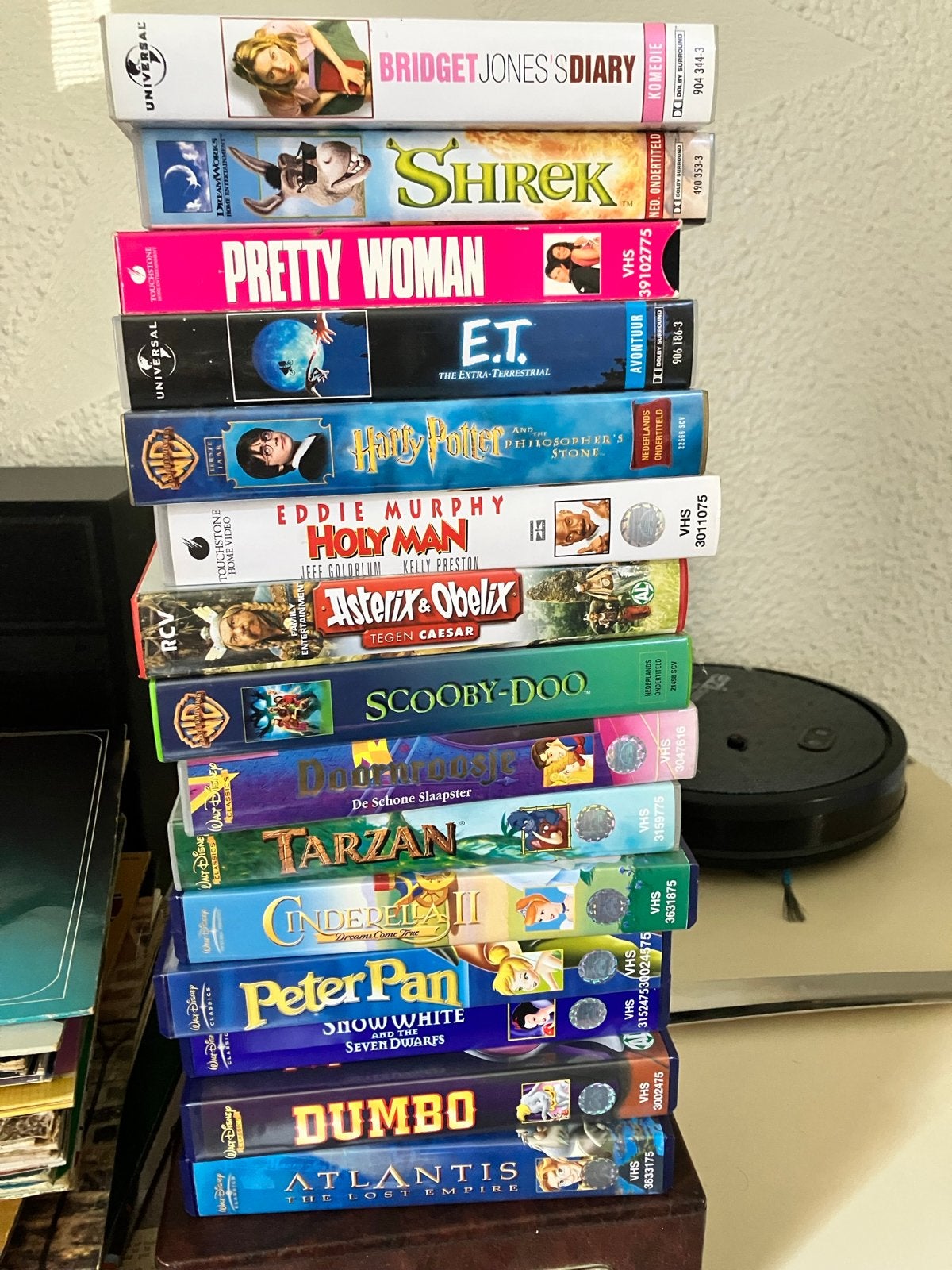 Grote collectie VHS-banden: Disney, Harry Potter, Shrek, Ophalen, Nederlands ondertiteld, Alle leeftijden, VHS