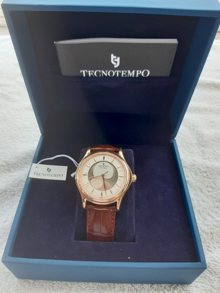 Horloge Tecnotempo, Sieraden, Tassen en Uiterlijk, Horloges | Heren, Overige merken, Leer, Polshorloge, Nieuw