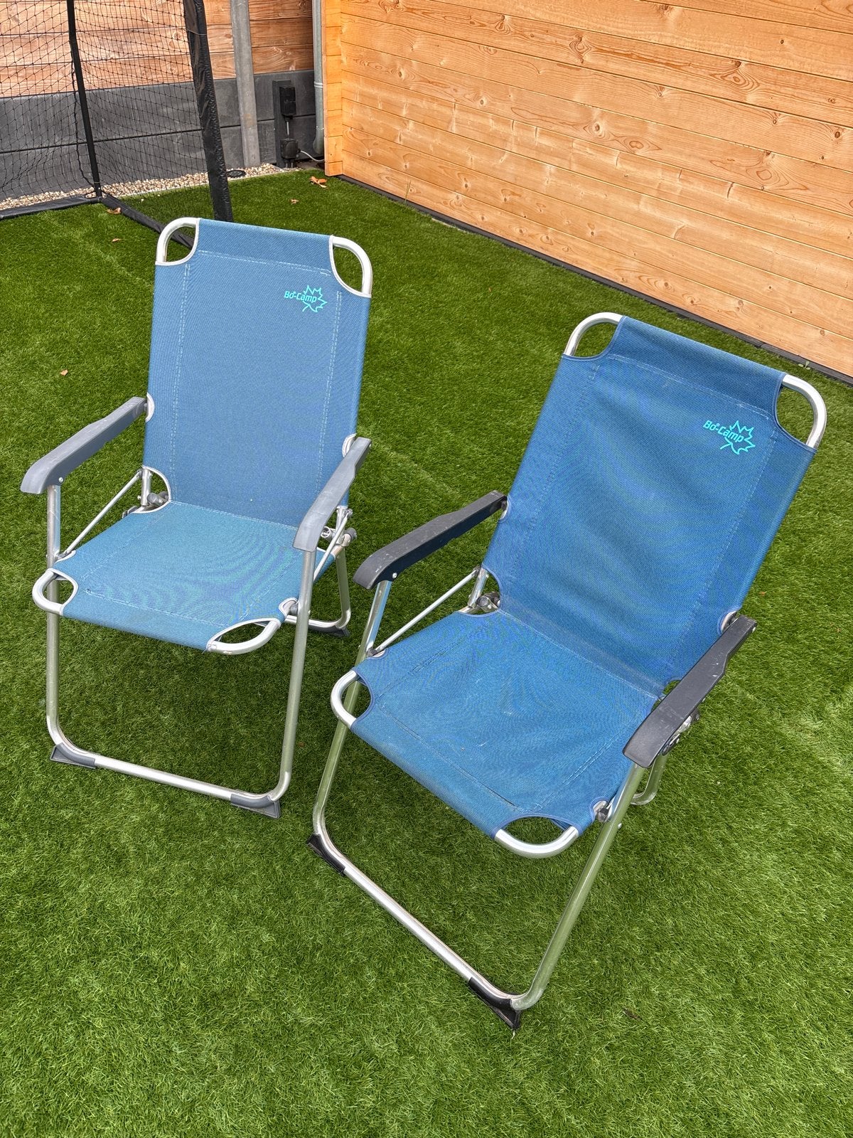 2x Bo-Camp Campingstoelen - Opvouwbaar en Comfortabel, Ophalen of Verzenden, Gebruikt, Campingstoel