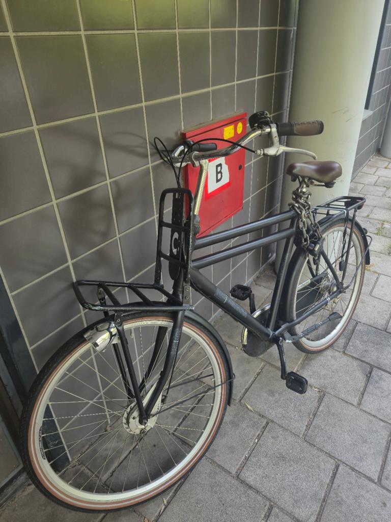 28 inch Herenfiets met de achterwiel slot de 3 versnellingen, Ophalen, Gebruikt, Sparta, Versnellingen