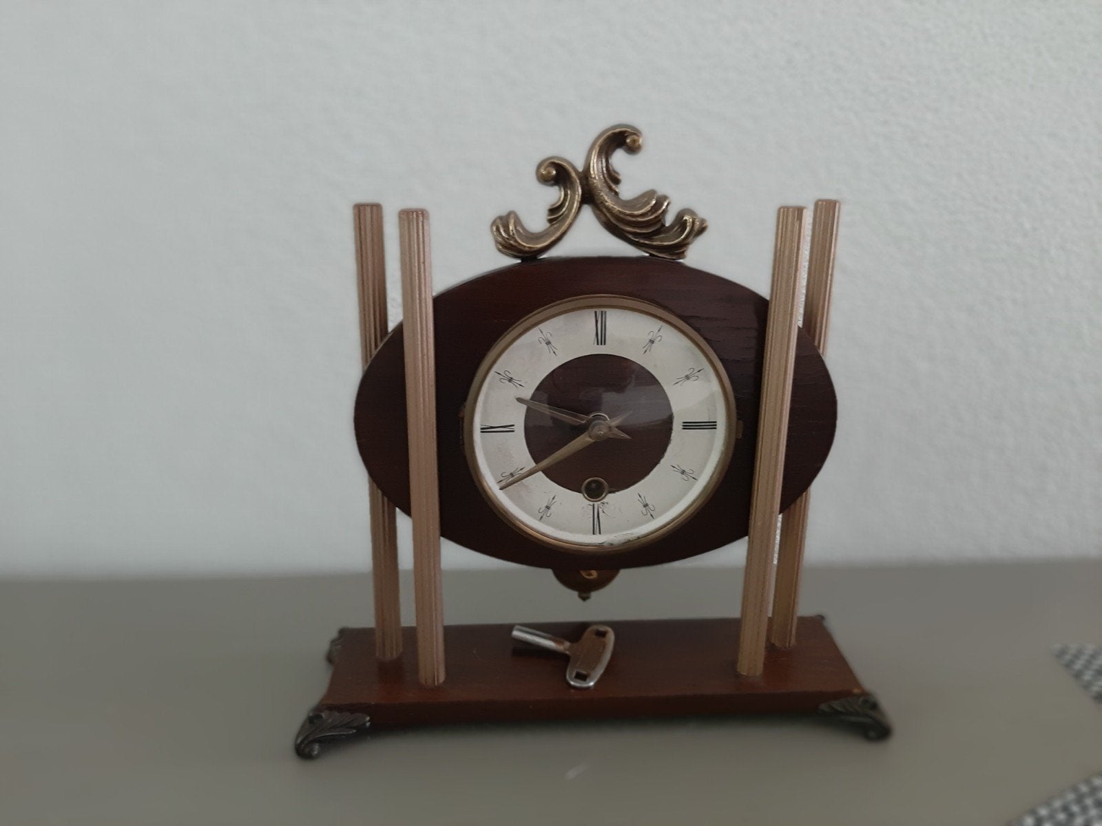 Antieke schouwklok, Antiek en Kunst, Ophalen