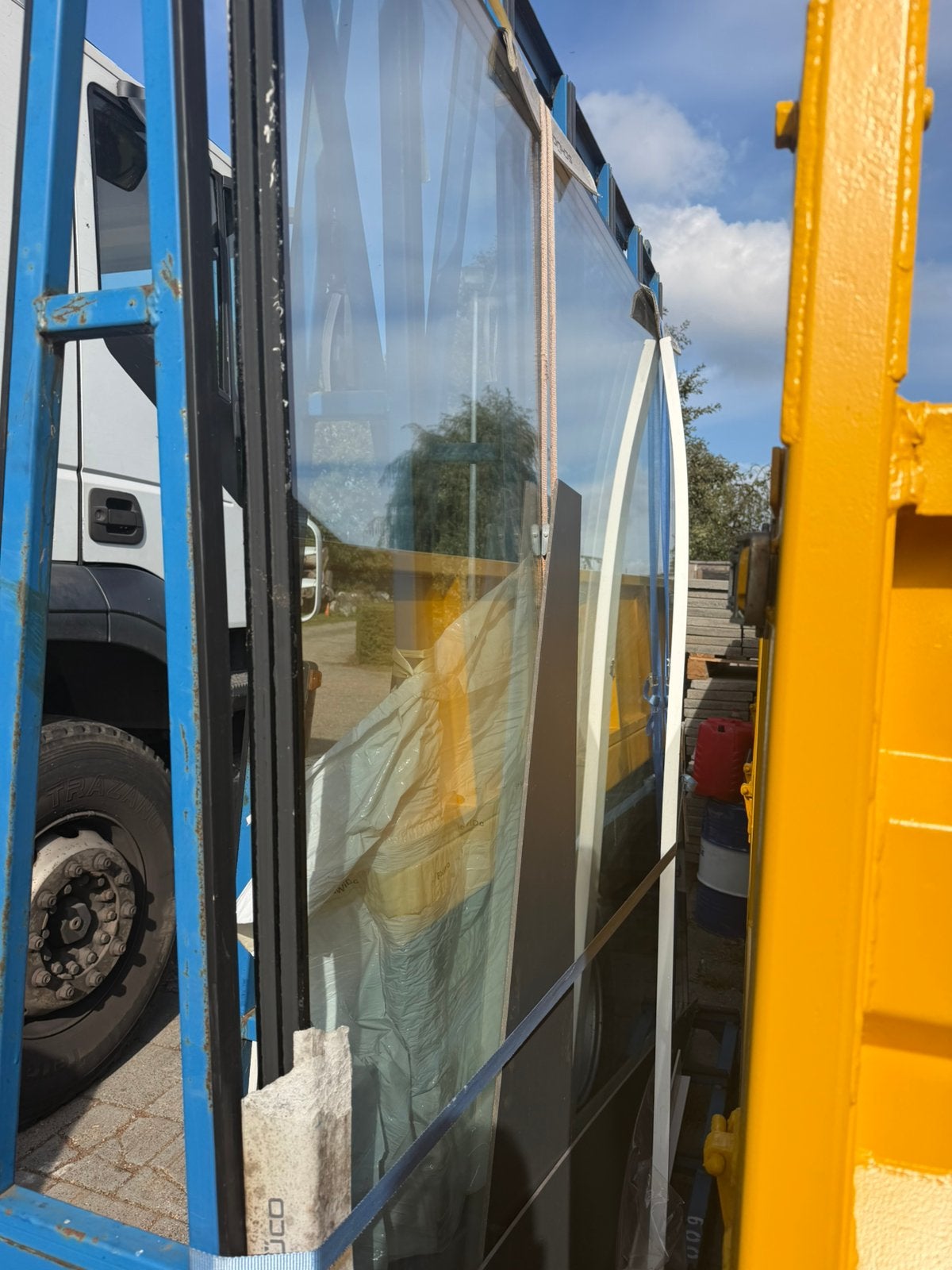 Glazen thermopane ruit groot ! 225x205x45 inclusief glasbok, Ophalen, Nieuw