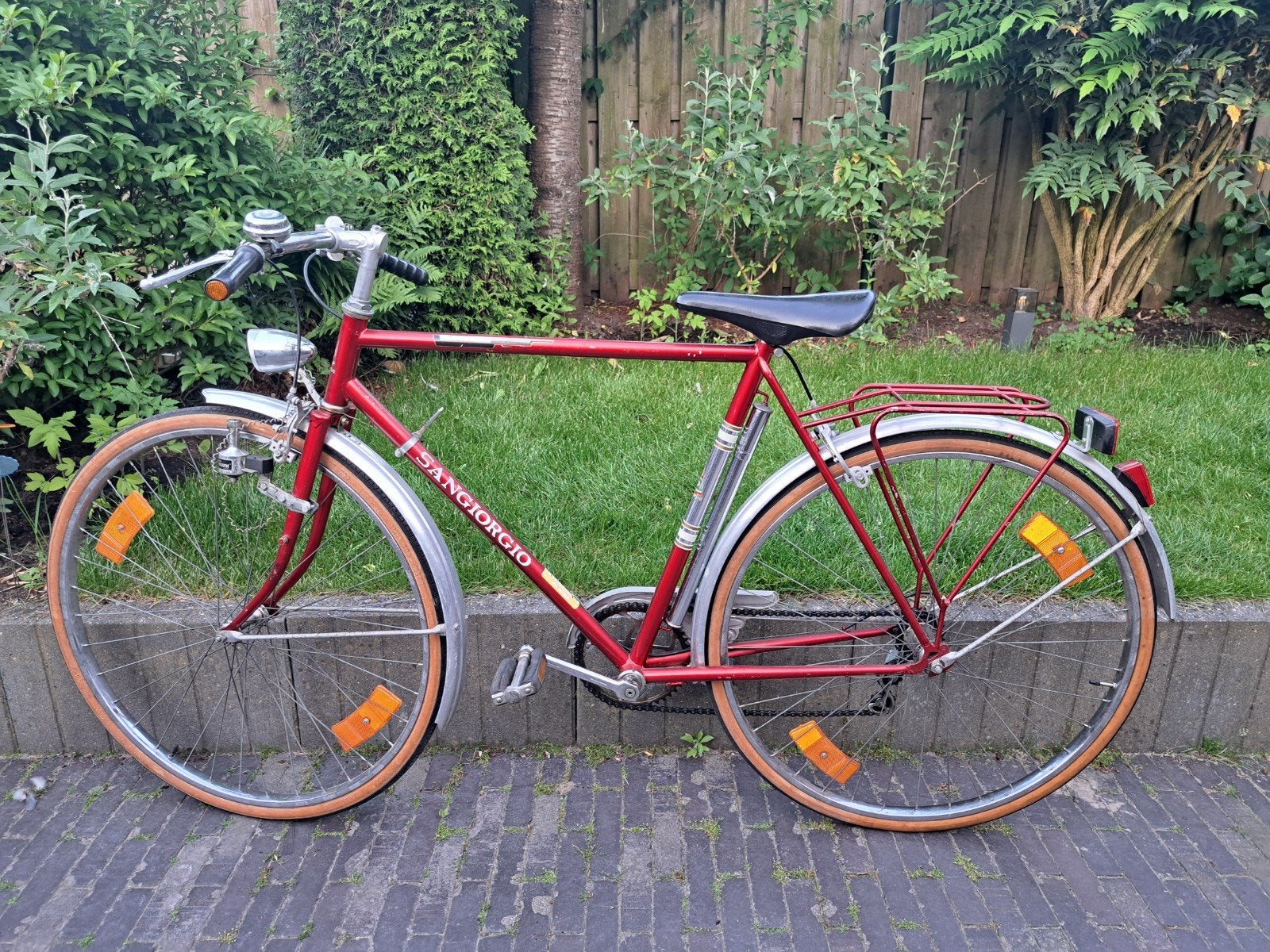 Vintage Sangiorgio racefiets - Klassieke, Gebruikt, Velgrem, 53 tot 57 cm, Ophalen