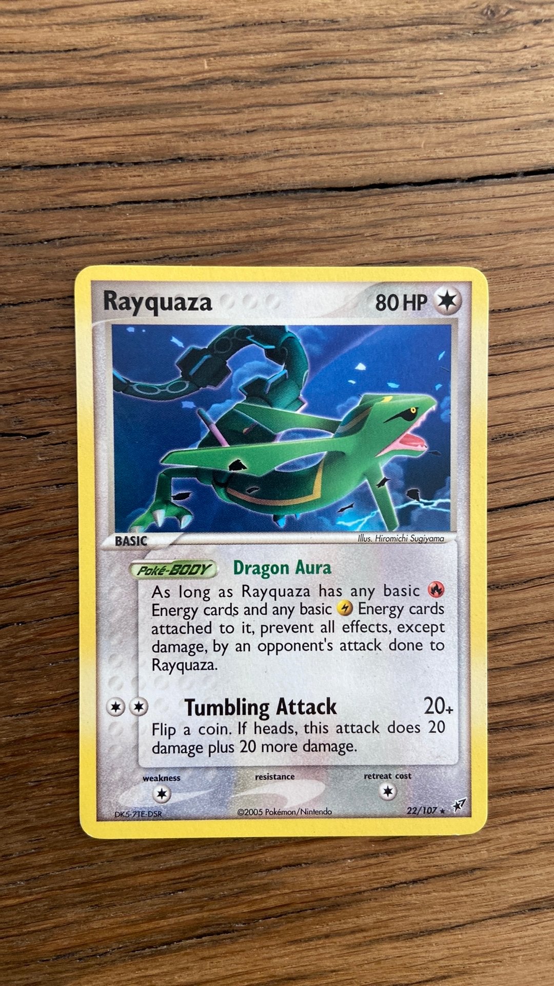 Rayquaza - 22/107 (EX Deoxys), Ophalen of Verzenden, Zo goed als nieuw