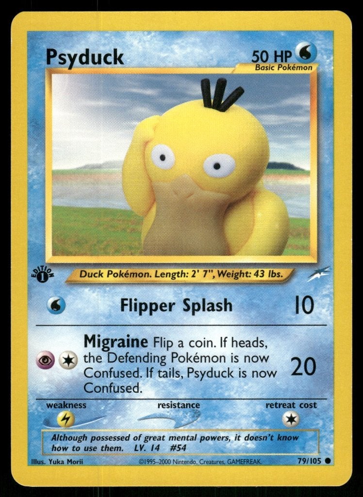 Psyduck 79/105 - Neo Destiny (1st edition) (NM), Verzenden, Gebruikt