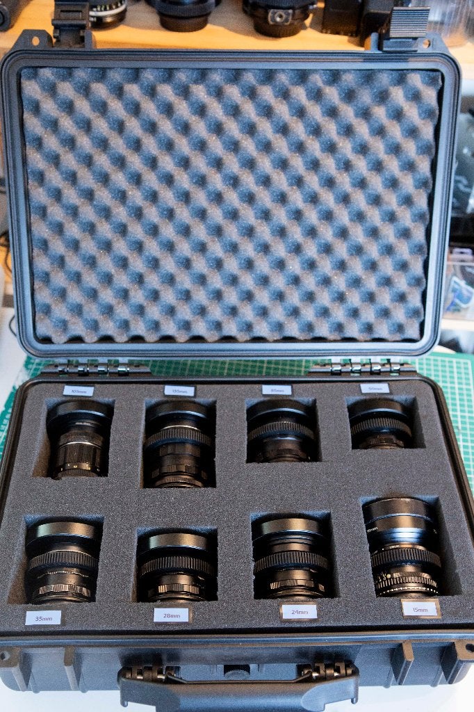 Takumar cine set, incl SMC Pentax-A 15mm f/3.5, Audio, Tv en Foto, Fotografie | Lenzen en Objectieven, Zo goed als nieuw, Canon EF