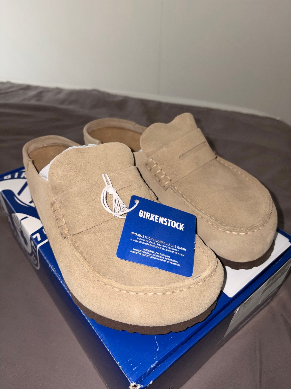 Birkenstock Naples Loafers Taupe - Maat 40, Kleding | Dames, Schoenen, Ophalen of Verzenden, Nieuw, Beige, Instappers