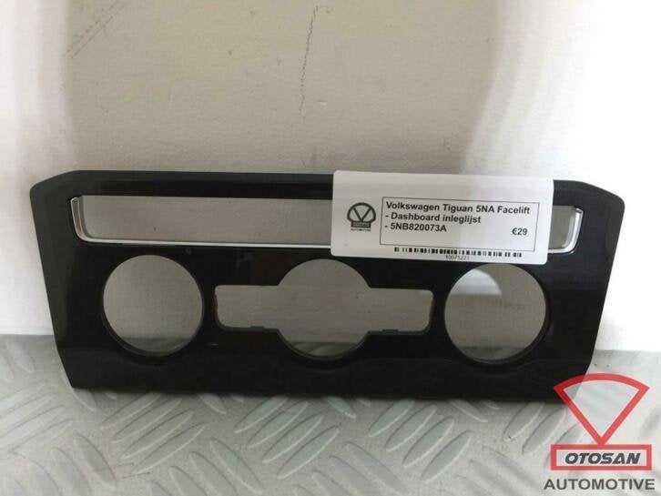vw tiguan 2018 dashboard climatronic inleglijst 5nb820073a