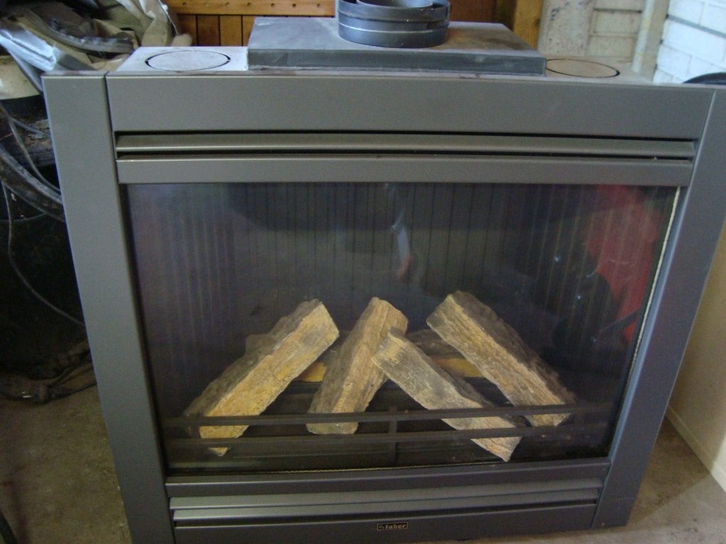 inbouwgaskachel met bijbehoren, Huis en Inrichting, Ophalen, Gebruikt, Gas, Inbouw