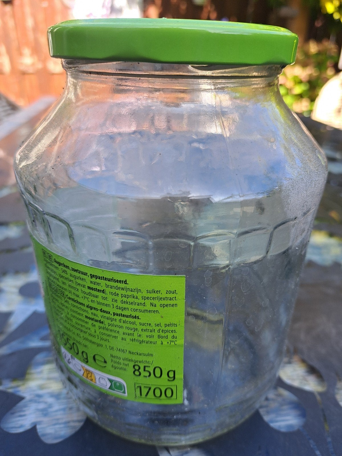8 grote glazen potten voor inmaak en of jam ed, Ophalen of Verzenden, Glas, Pot, Bus of Blik
