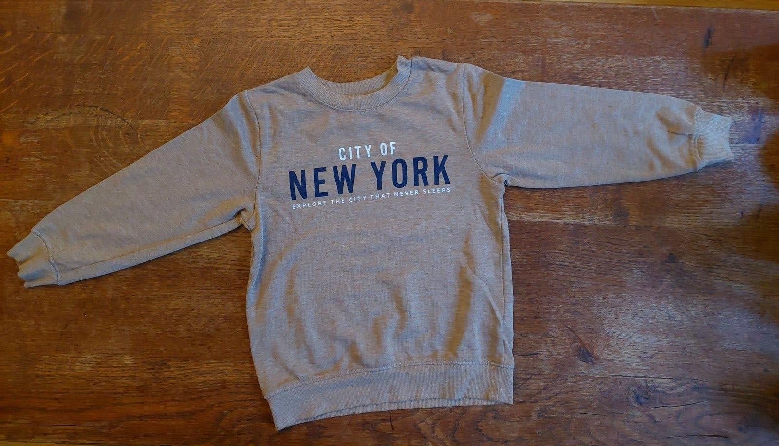 Leuke trui City of New York maat 116, Jongen of Meisje, Trui of Vest, H&M, Ophalen of Verzenden