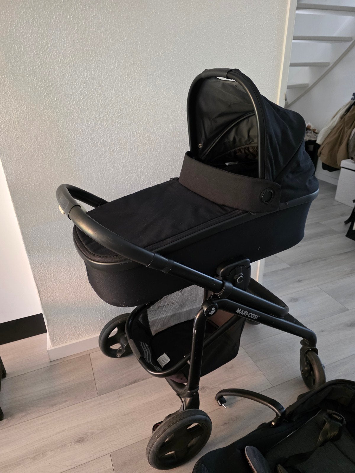 Maxi-Cosi kinderwagen met Reiswieg, Ophalen, Gebruikt, Combiwagen, Verstelbare duwstang