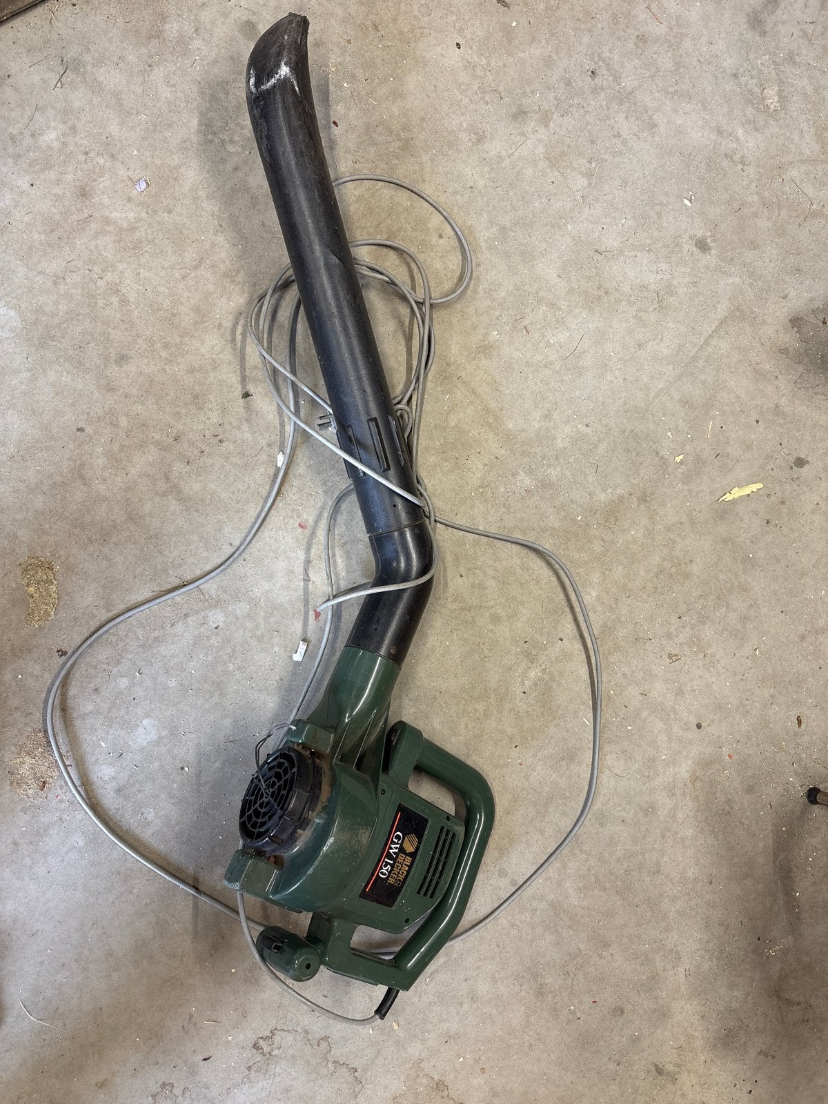 Black & Decker GW150 bladblazer, Ophalen, Gebruikt, Met zuigfunctie, Handgedragen