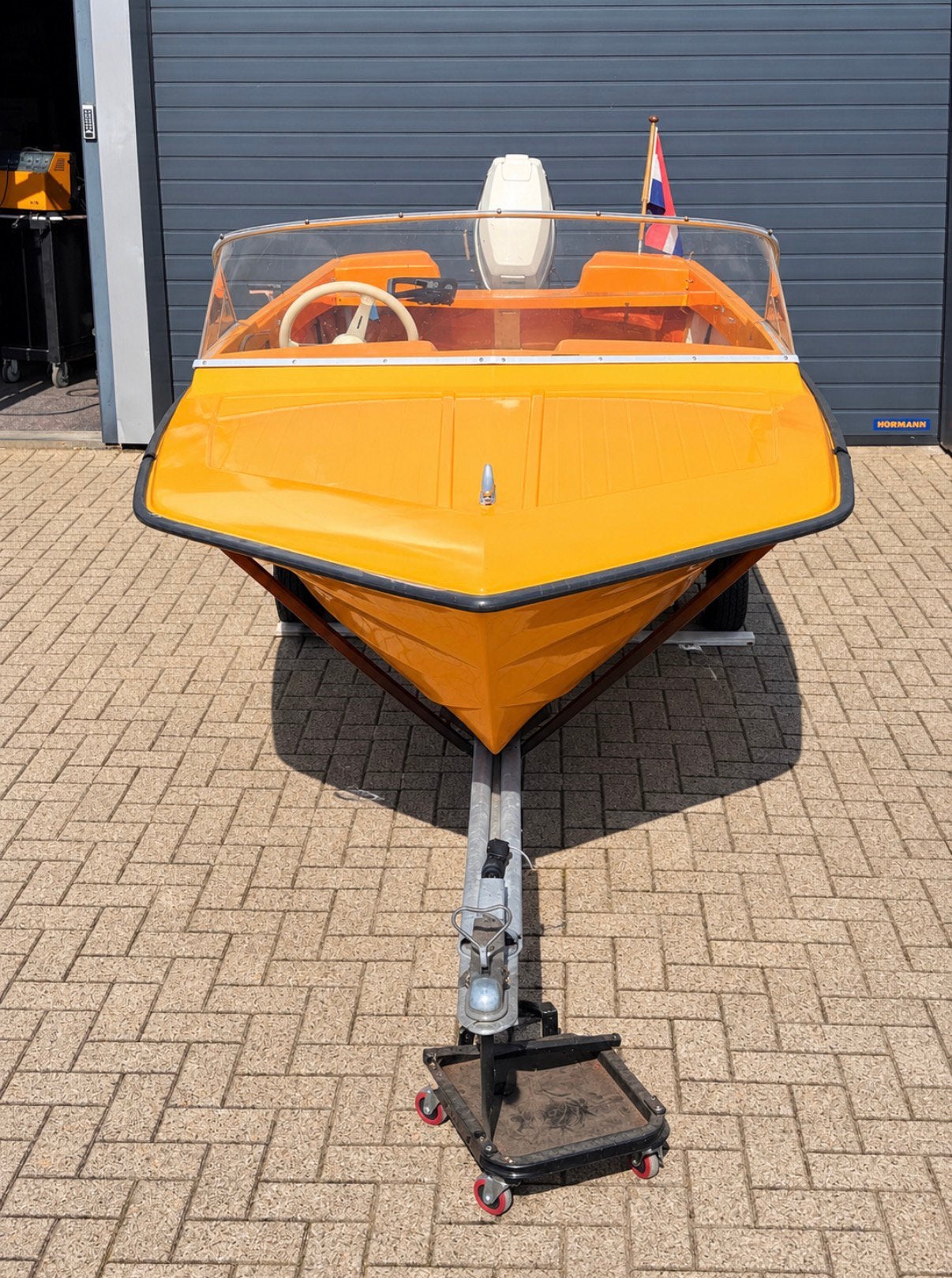 Skibsplast speedboot incl buitenboordmotor en trailer, Ophalen, Overige merken, Gebruikt, 4 m