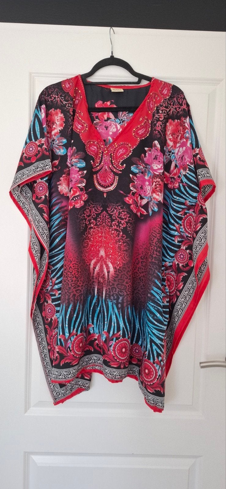 kleurrijke strand tuniek/pareo, Kleding | Dames, Overige kleuren, Blouse of Tuniek, Ophalen of Verzenden, Zo goed als nieuw