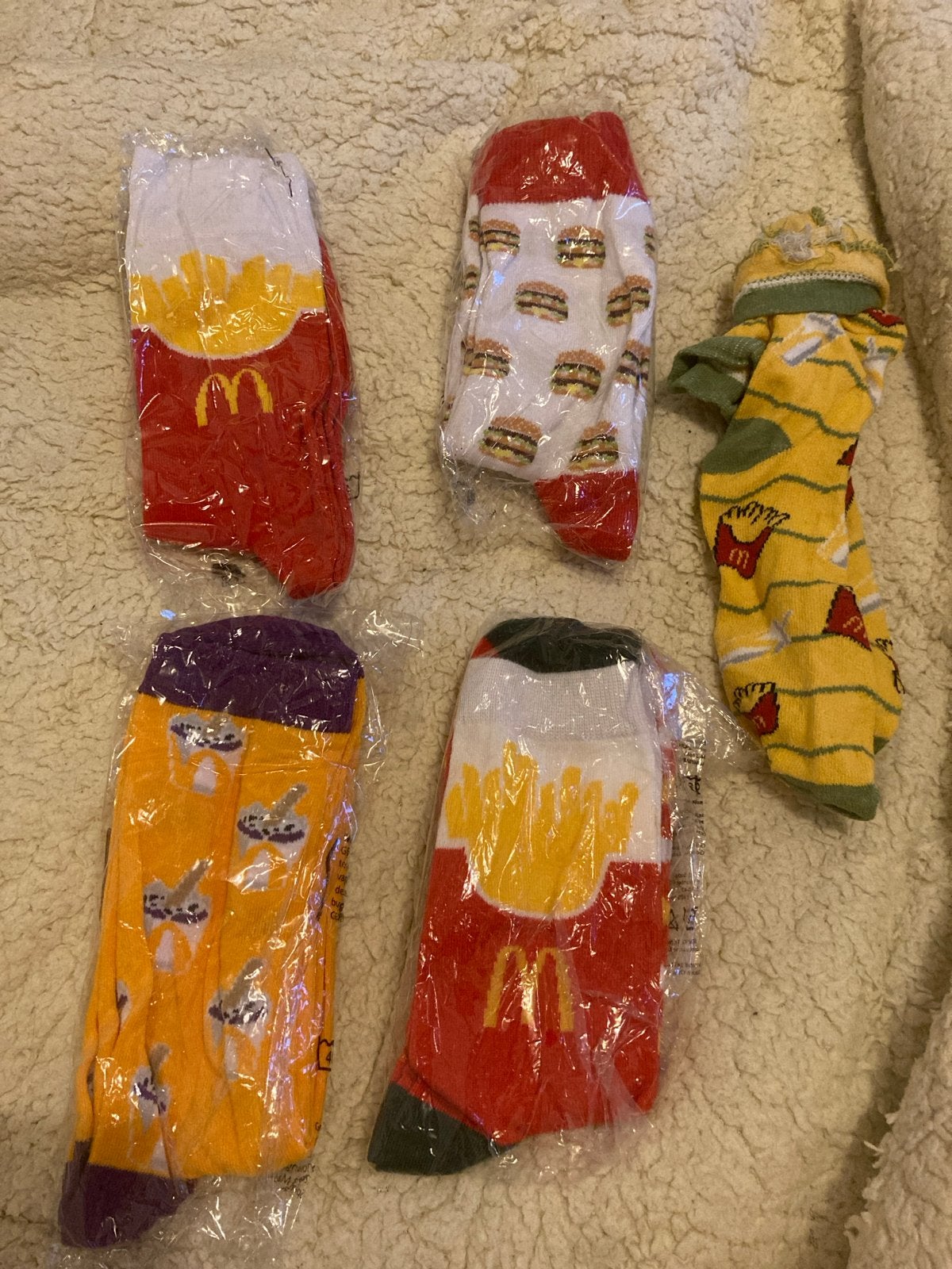 McDonald's Sokken - Nieuw en Gedragen Set, Kleding | Dames, Ophalen, Nieuw, Overige kleuren, Sokken en Kniesokken