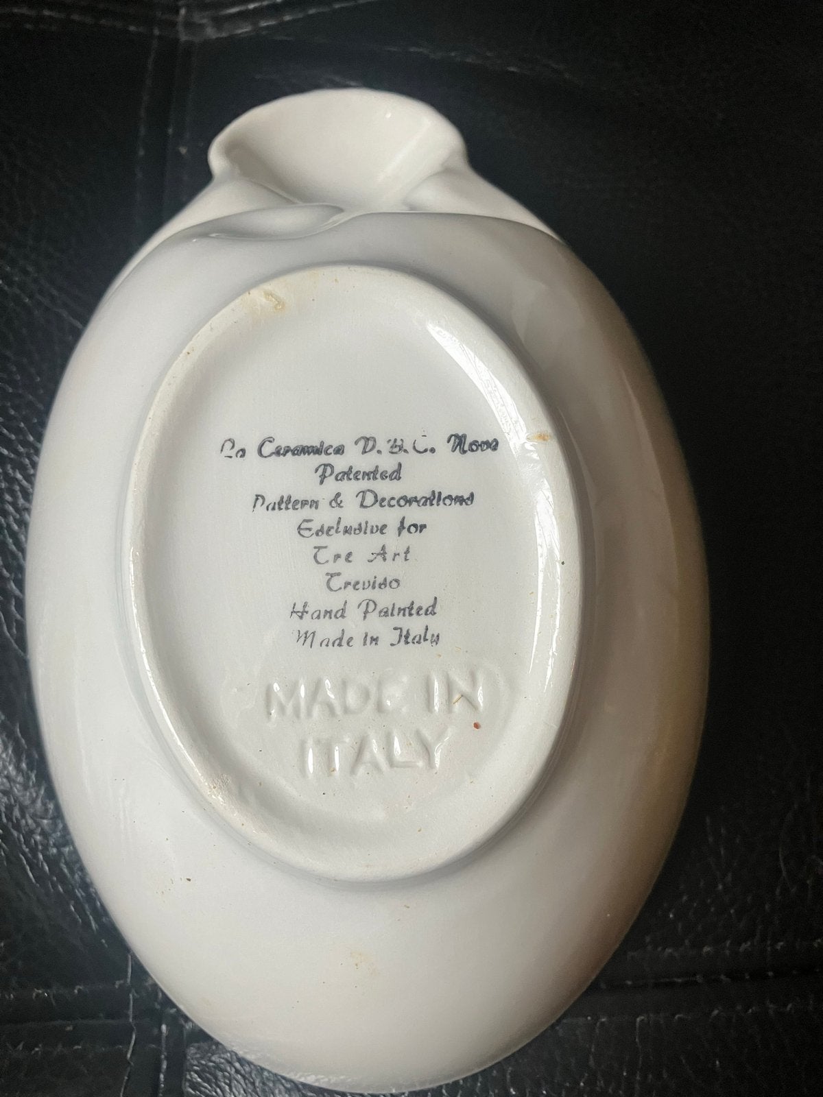 Vintage Italiaanse schaal met zeemotief, handgeschilderd, Antiek en Kunst, Ophalen of Verzenden