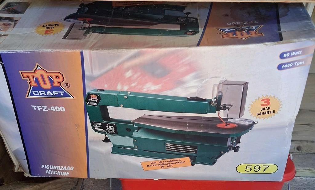 Top Craft TFZ-400 Figuurzaagmachine 90W, Ophalen, Minder dan 600 watt, Figuurzaag, 30 tot 70 mm