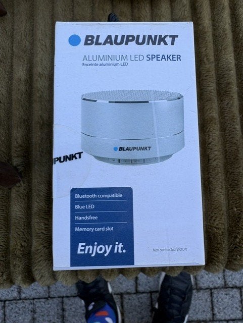 Blaupunkt Aluminium LED Speaker - Bluetooth 5W, Audio, Tv en Foto, Luidsprekers, Overige merken, Overige typen, Nieuw, Ophalen of Verzenden