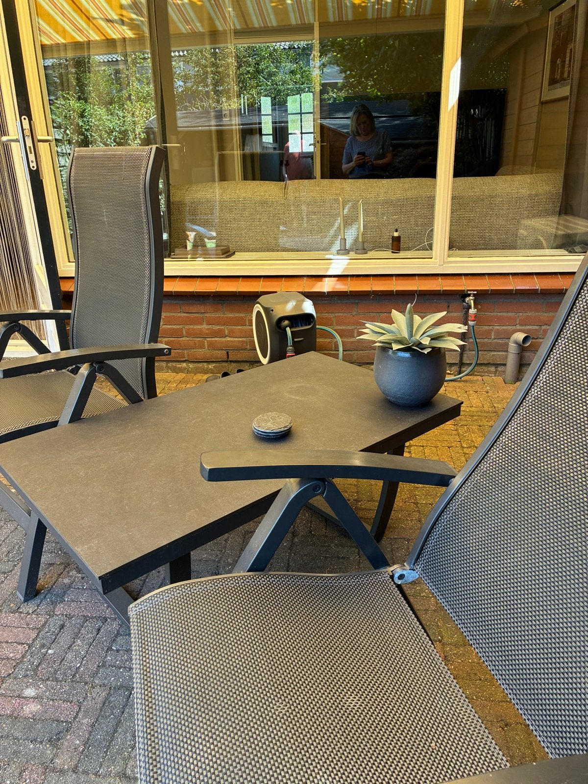 Tierra Outdoor Valencia Loungetafel nieuw HPL, Ophalen, Nieuw, Rechthoekig, Aluminium