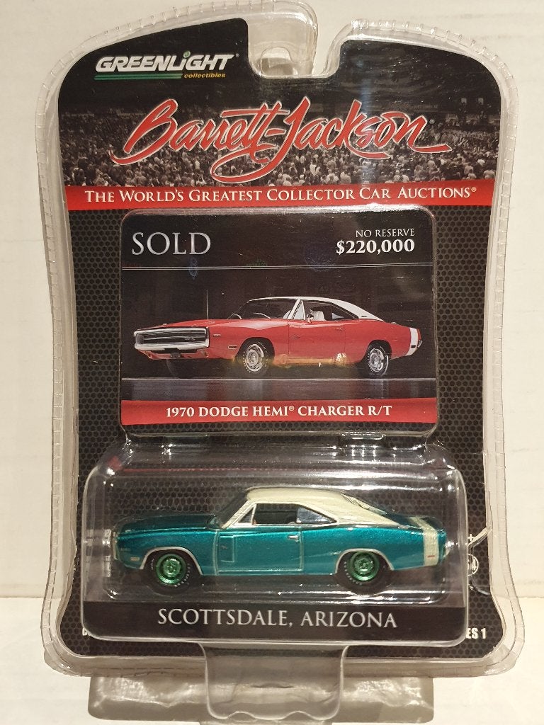 Greenlight 1/64 1970 Dodge Hemi Charger R/T (Greenmachine), Ophalen of Verzenden, Zo goed als nieuw, Auto
