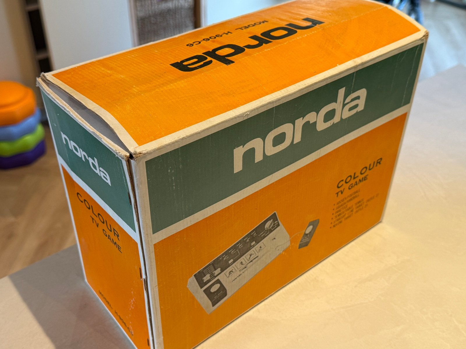 Norda H-906-C6 Colour TV Game (1977) + lichtgeweer, compleet, Spelcomputers en Games, Ophalen, Overige merken, Gebruikt