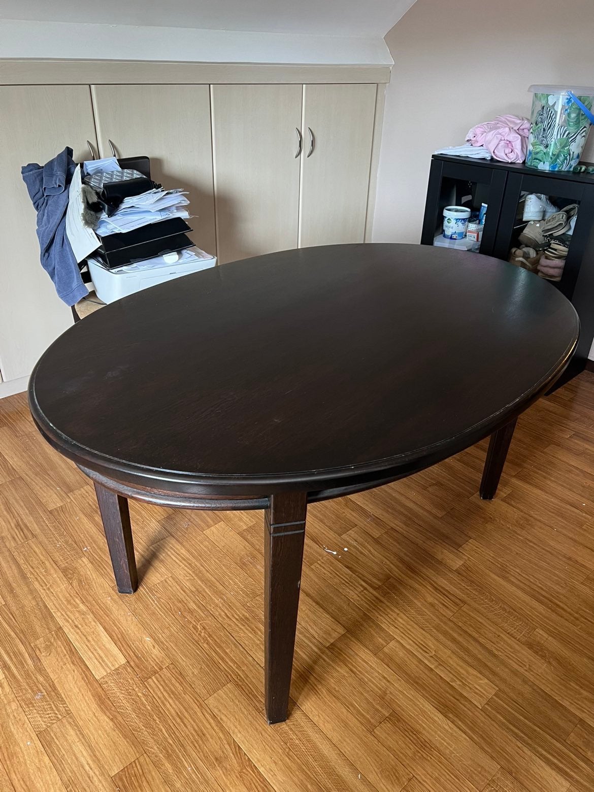 Eet tafel met 4 stoelen en een kastje lounge stoel tafeltje, Ophalen of Verzenden, Zo goed als nieuw, Rechthoekig, 50 tot 100 cm