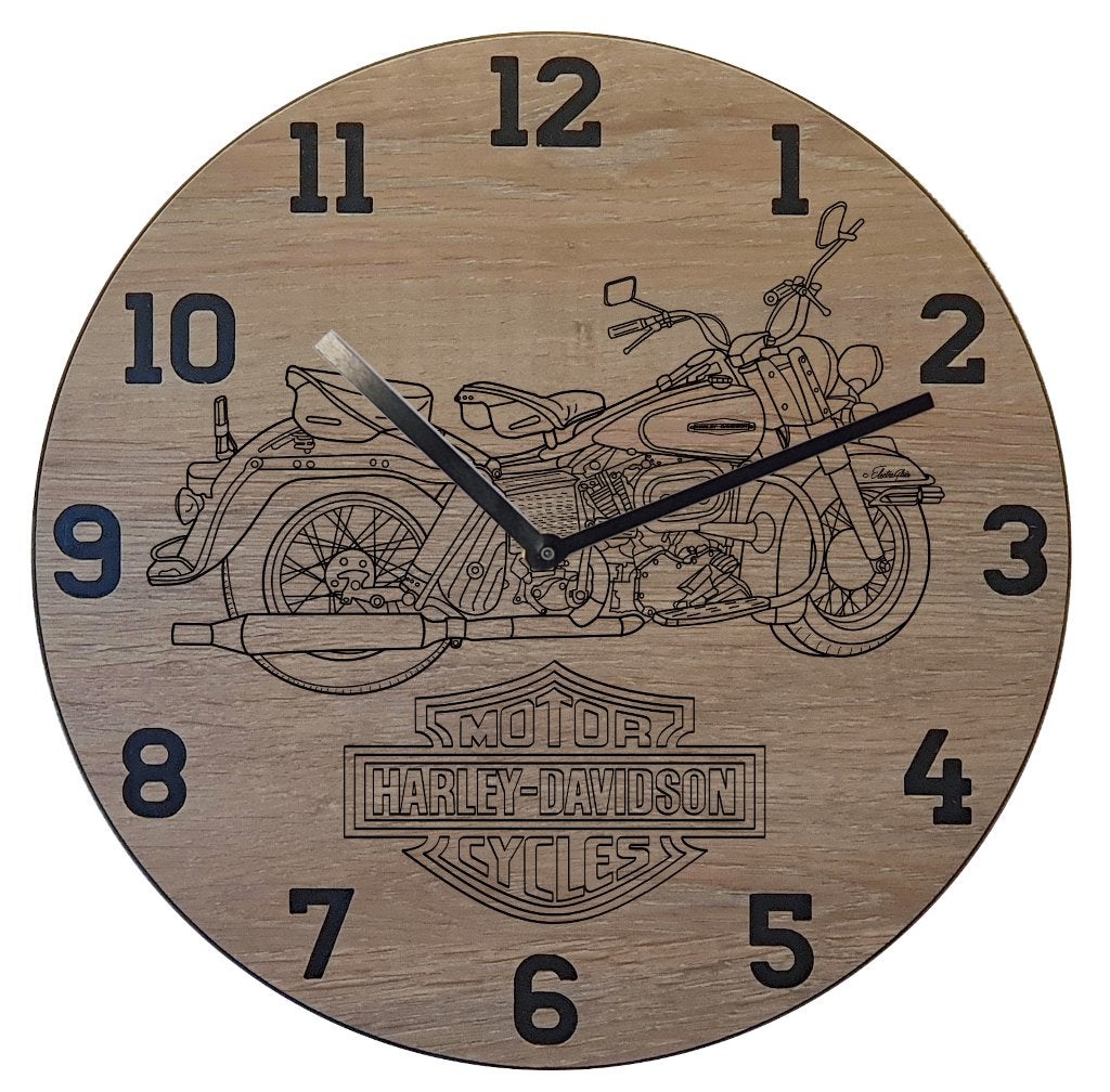 Harley Davidson Electra Glide - Thema klok, Ophalen of Verzenden, Nieuw, Wandklok