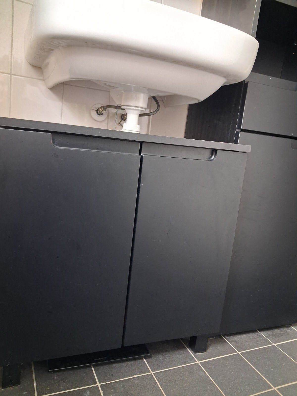 Badkamerkast en wastafelkast set, Huis en Inrichting, Badkamer | Badkamermeubels, Ophalen, (Half)hoge kast, Zo goed als nieuw